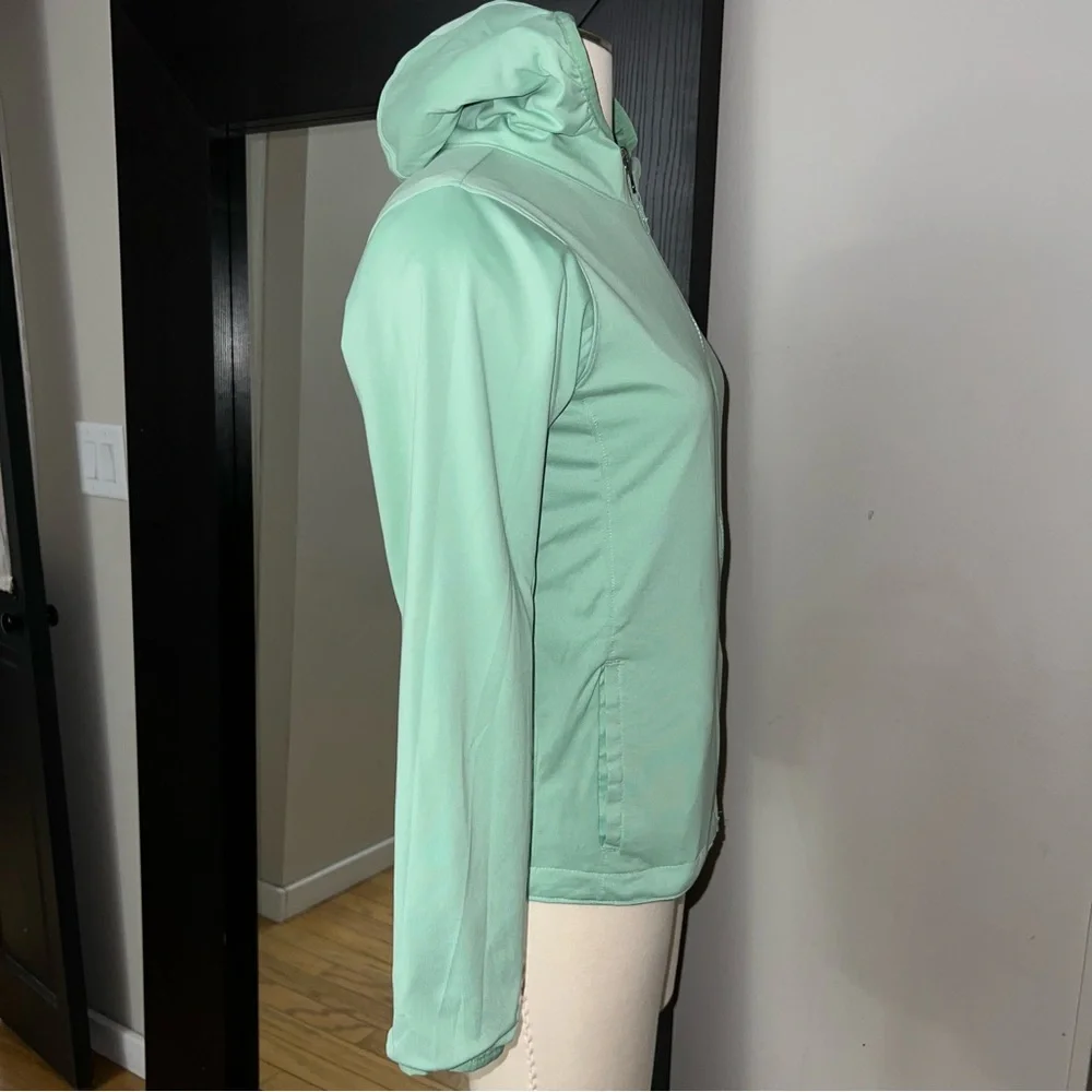 Columbia Lt Green Kids Pixel Grabber Reversible Jacket, size M 10/12